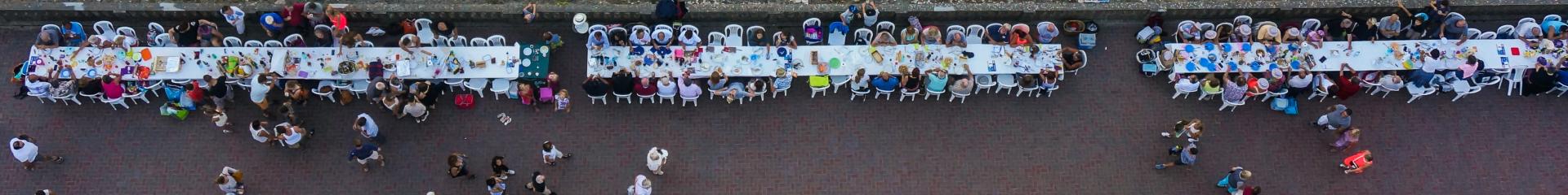 Diner sur la digue de Cabourg