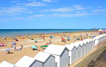 La plage à Cabourg 